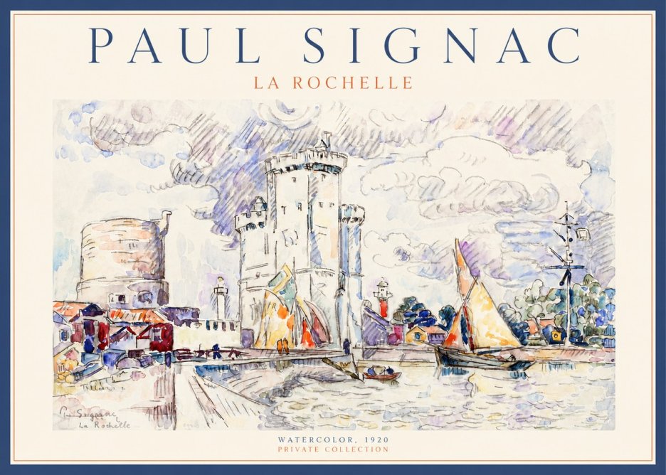 Signac La Rochelle III No2 - Poszter