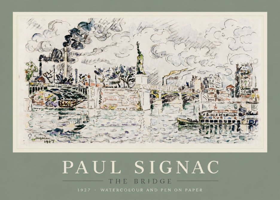 Signac The Bridge II No5 - Poszter