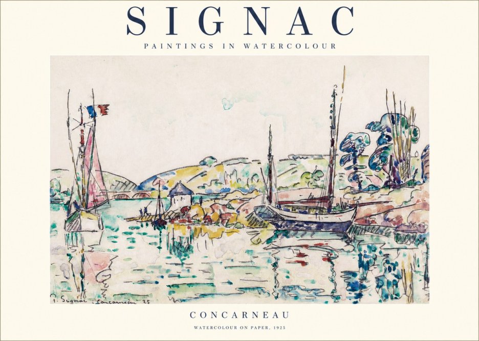Signac Concarneau No1 - Poszter