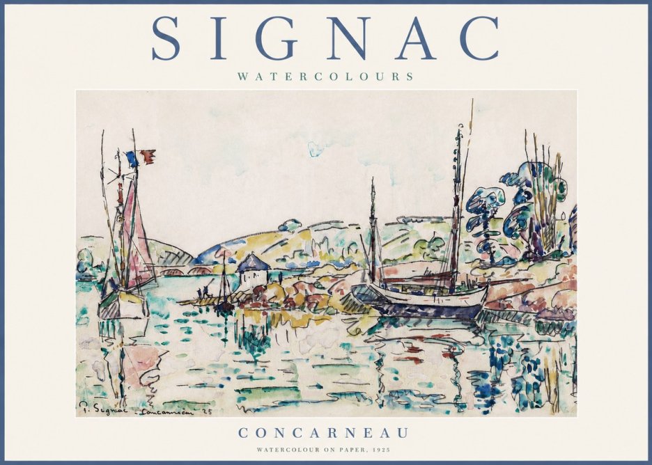 Signac Concarneau No3 - Poszter