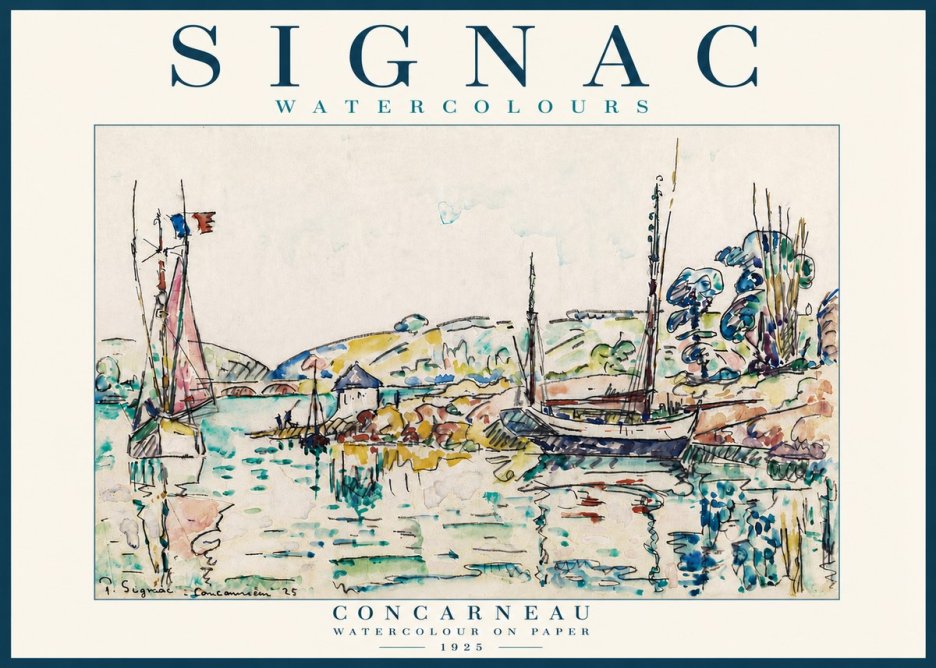 Signac Concarneau No5 - Poszter