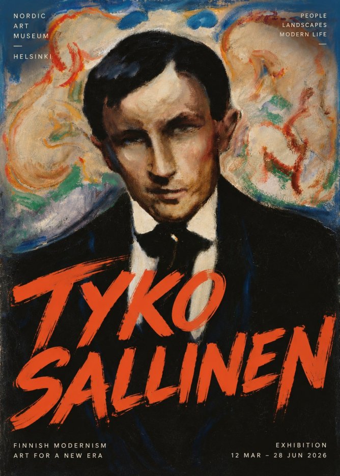 Tyko Sallinen Portrait of a Man II No5 - Poszter