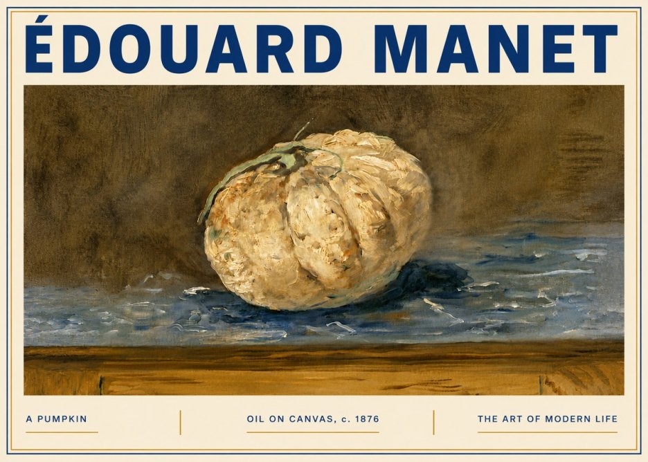 Édouard Manet A Pumpkin No6 - Poszter