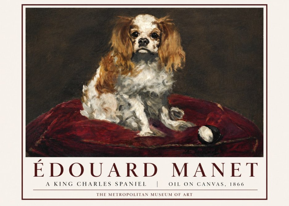 Édouard Manet A King Charles Spaniel No3 - Poszter