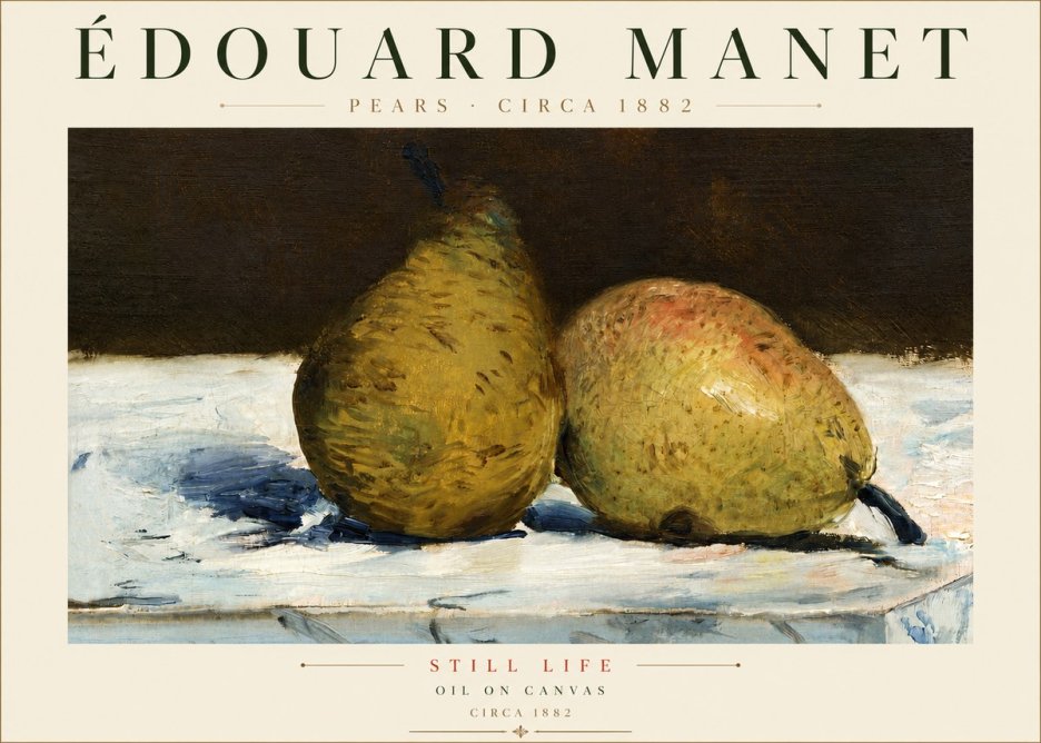 Édouard Manet Pears No4 - Poszter