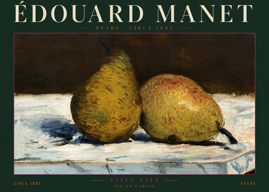 Édouard Manet Pears No5 - Poszter
