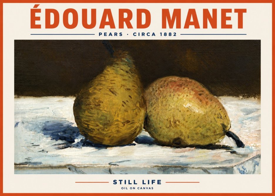 Édouard Manet Pears No6 - Poszter