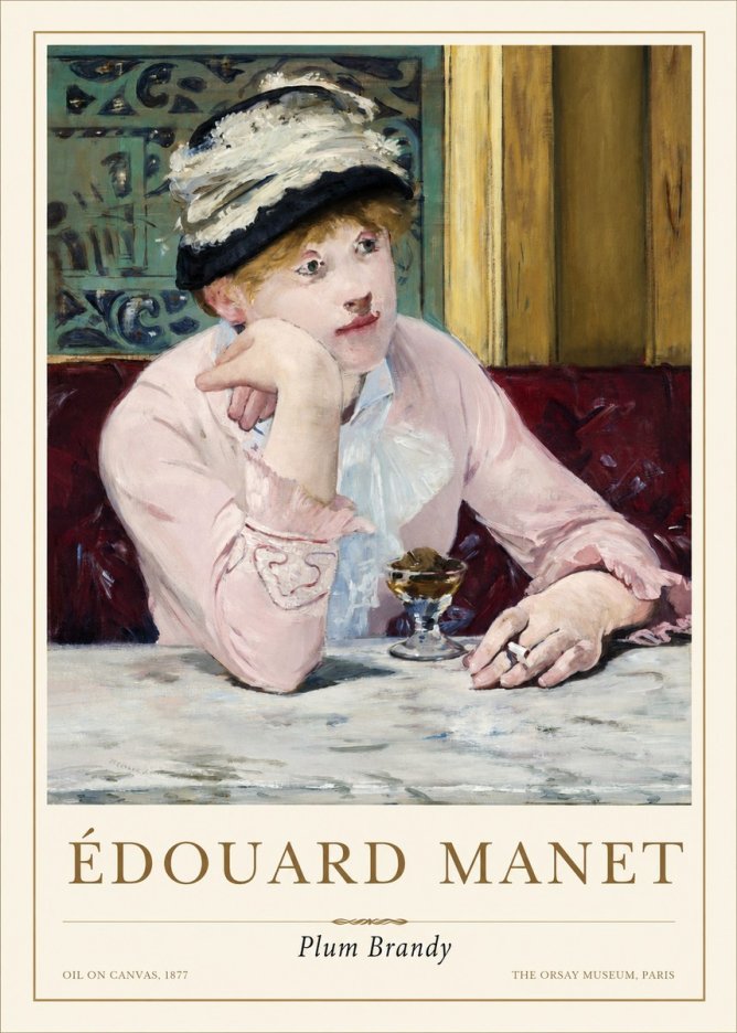 Édouard Manet Plum Brandy No1 - Poszter