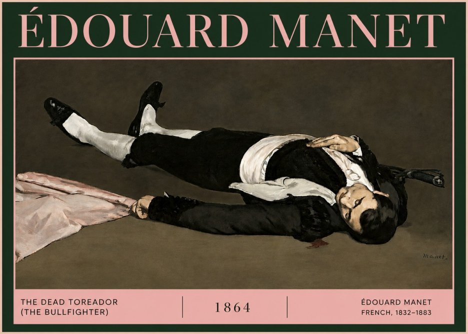 Édouard Manet The Dead Toreador (the Bullfighter) No4 - Poszter