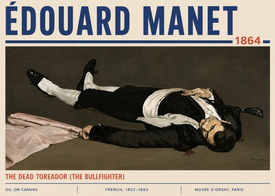 Édouard Manet The Dead Toreador (the Bullfighter) No6 - Poszter