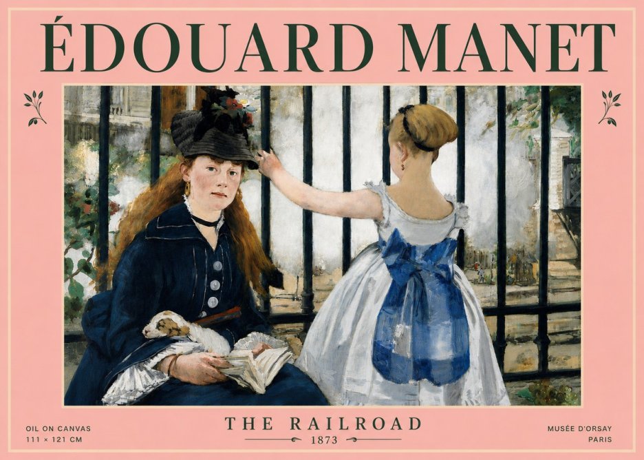 Édouard Manet The Railroad No4 - Poszter