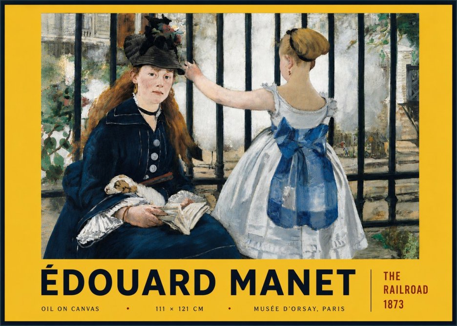 Édouard Manet The Railroad No6 - Poszter