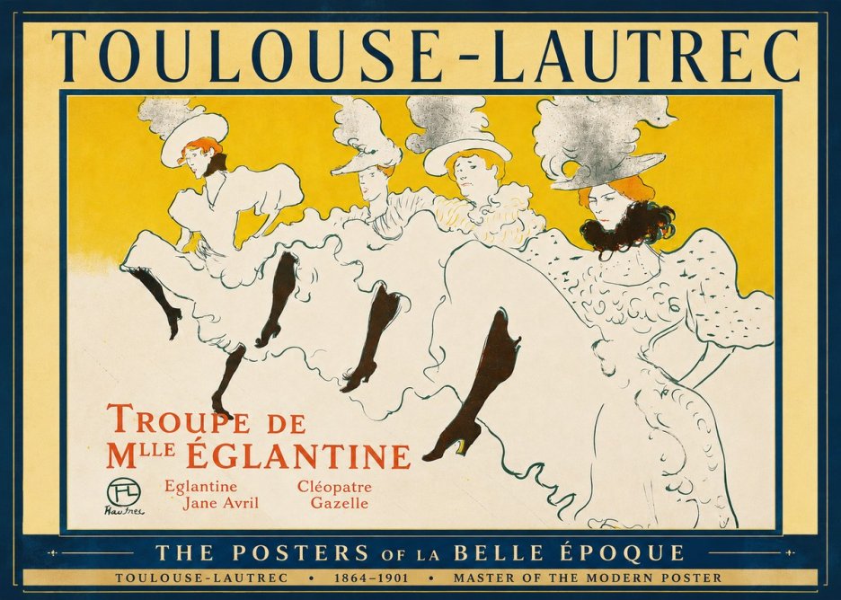 Toulouse-Lautrec Troupe De Mlle Églantine No2 - Poszter