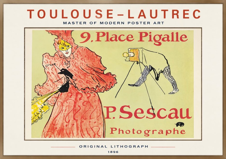 Toulouse-Lautrec 9. Place Pigalle No1 - Poszter