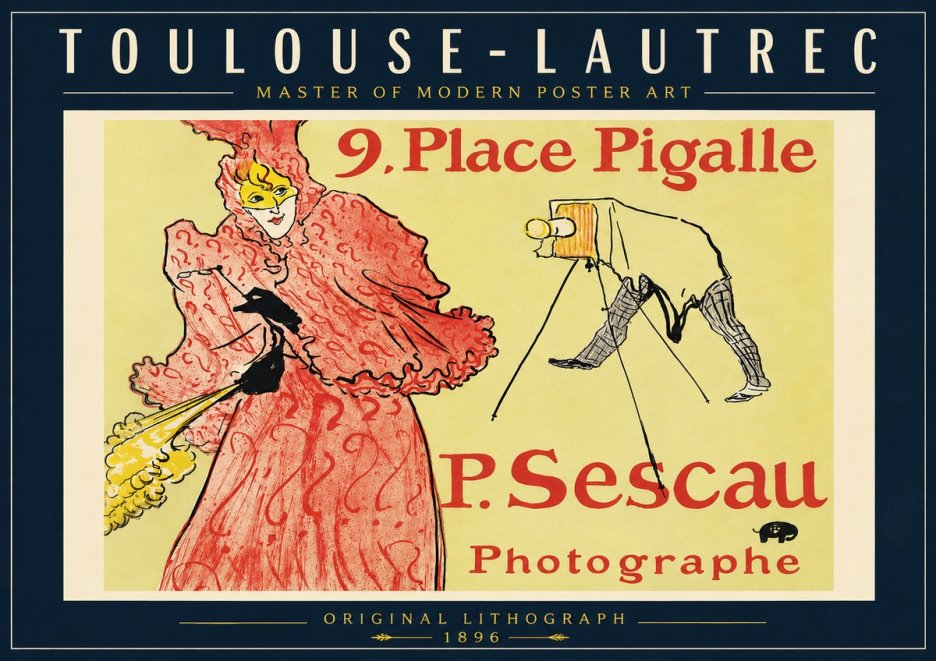 Toulouse-Lautrec 9. Place Pigalle No6 - Poszter