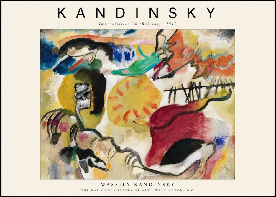 Kandinsky Improvisation 26 (Raining) No1 - Poszter