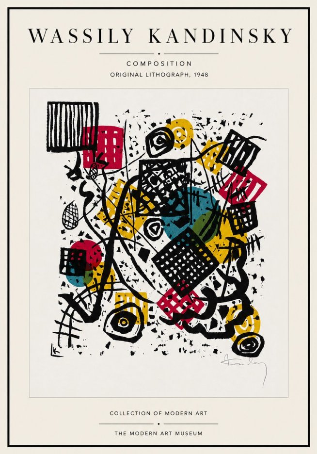 Kandinsky Composition IV No4 - Poszter