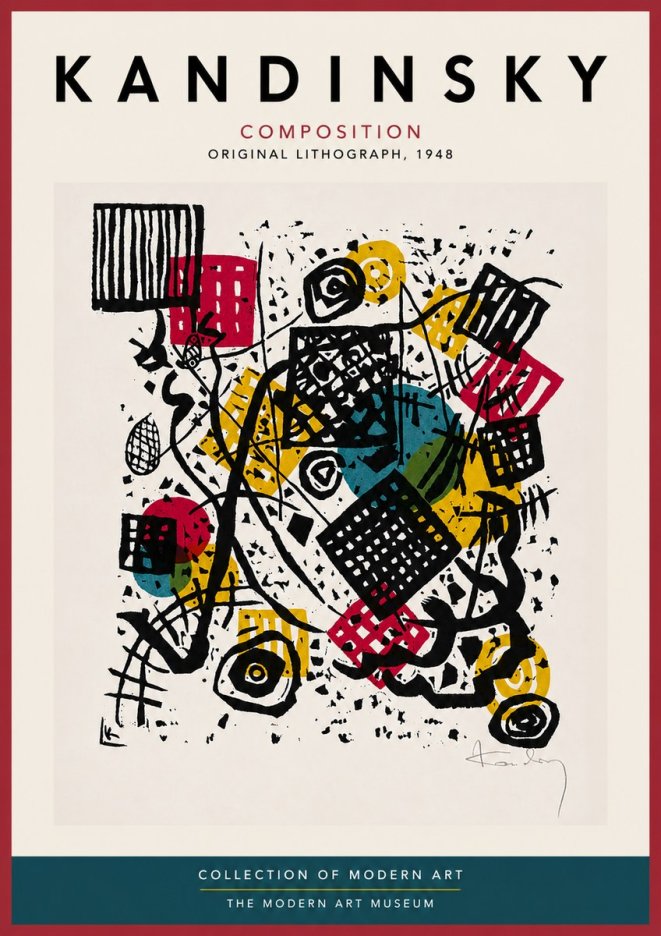 Kandinsky Composition IV No5 - Poszter