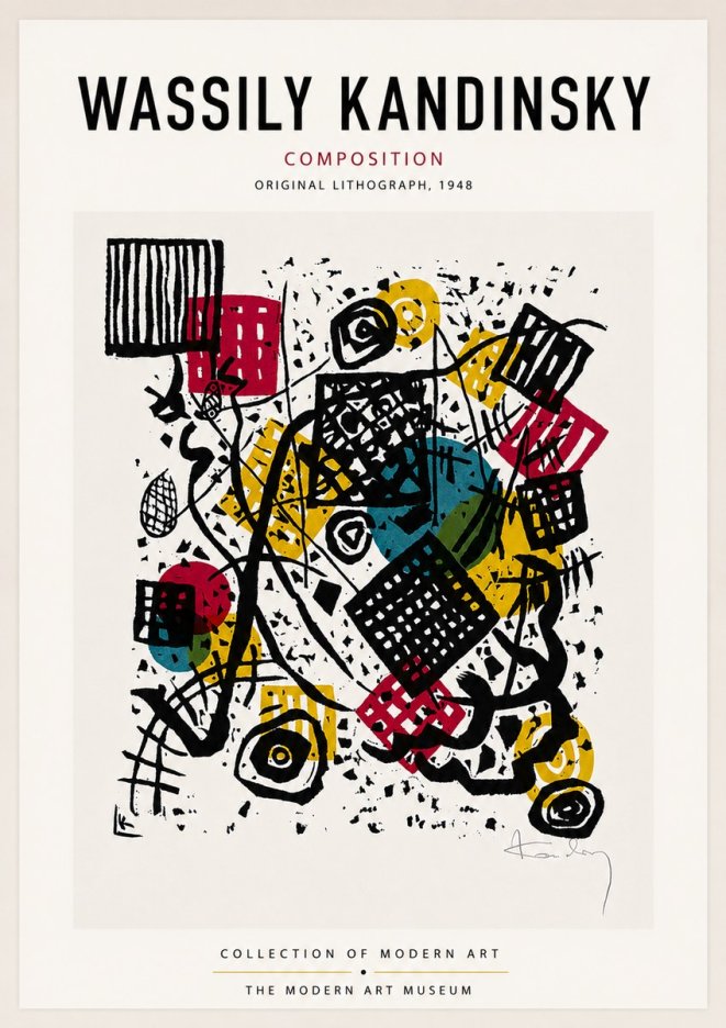 Kandinsky Composition IV No6 - Poszter