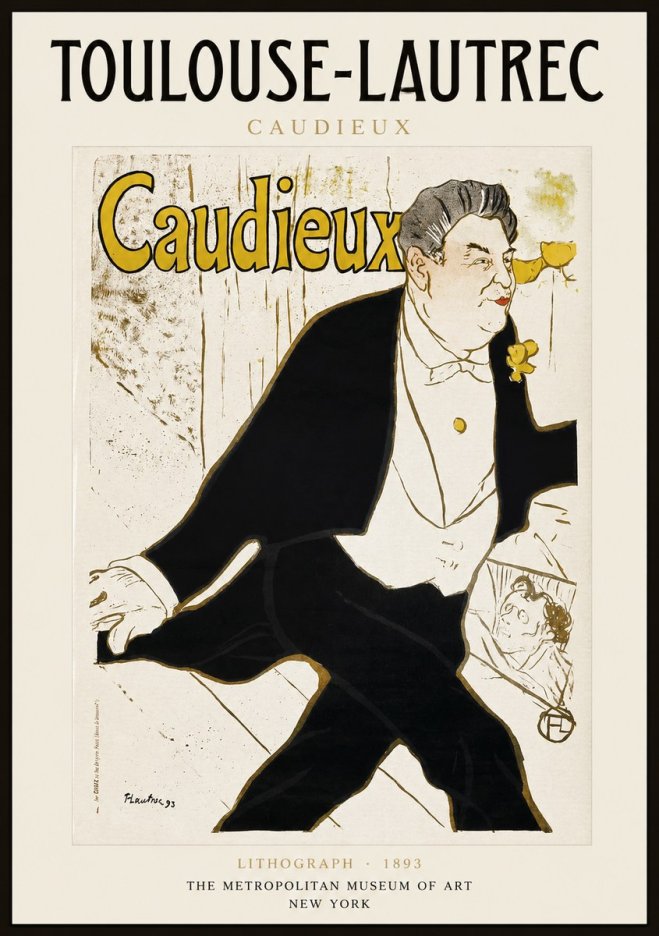 Toulouse-Lautrec Caudieux No1 - Poszter