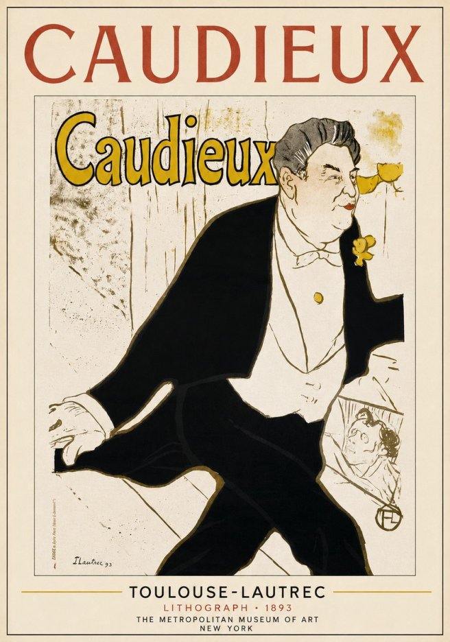 Toulouse-Lautrec Caudieux No3 - Poszter