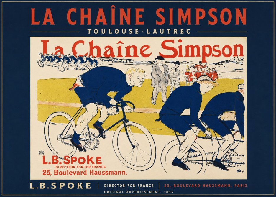 Toulouse-Lautrec La Chaîne Simpson No2 - Poszter