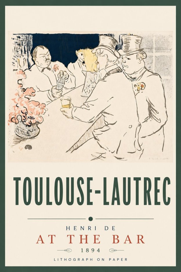 Toulouse-Lautrec At the Bar No5 - Poszter