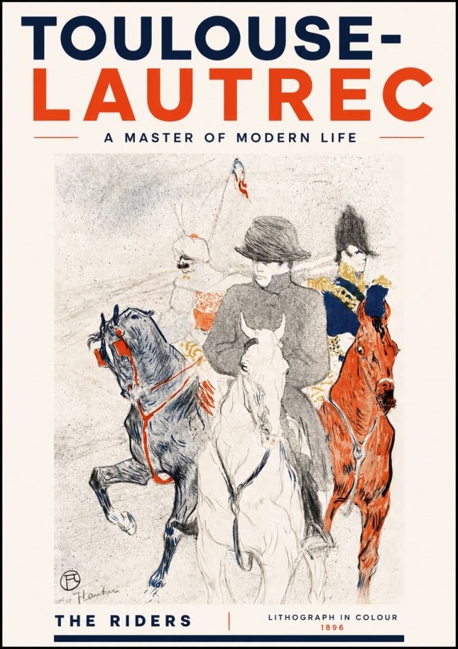 Toulouse-Lautrec The Riders No4 - Poszter