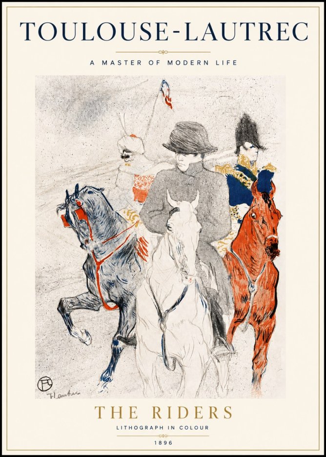 Toulouse-Lautrec The Riders No5 - Poszter