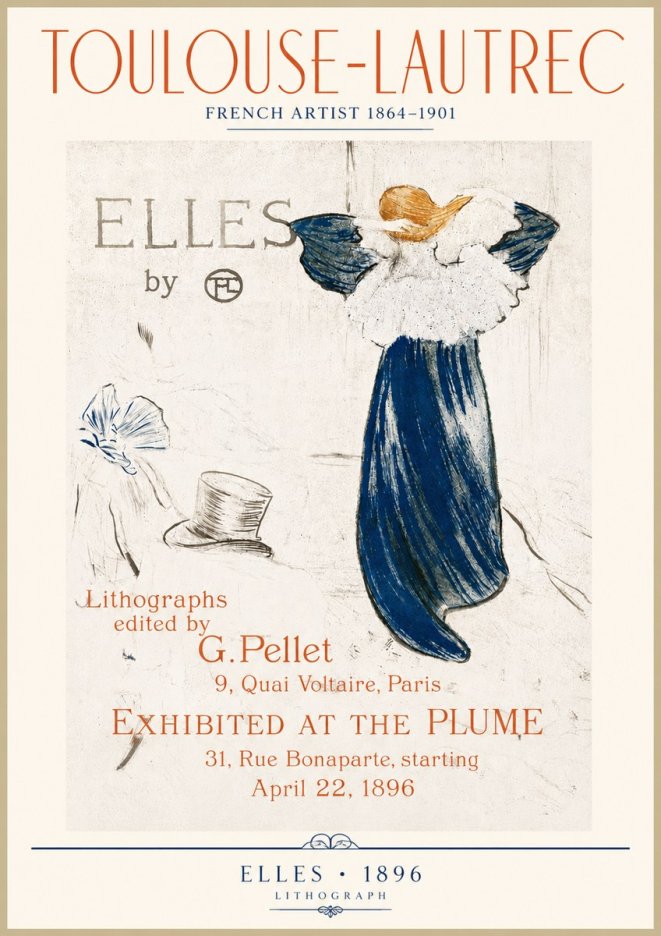 Toulouse-Lautrec Elles No4 - Poszter