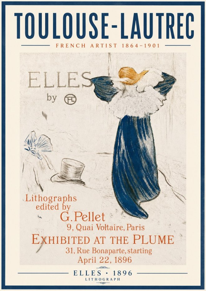 Toulouse-Lautrec Elles No5 - Poszter