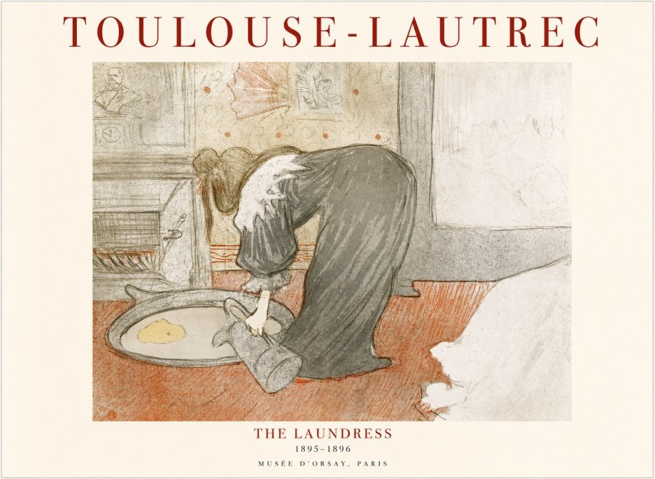 Toulouse-Lautrec The Laundress No1 - Poszter