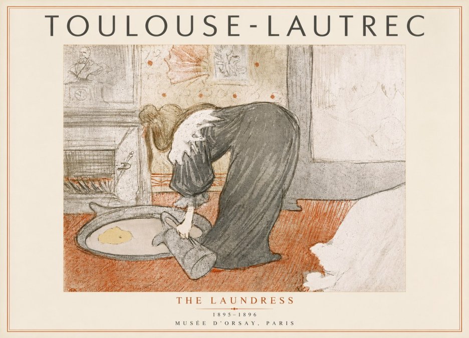 Toulouse-Lautrec The Laundress No5 - Poszter