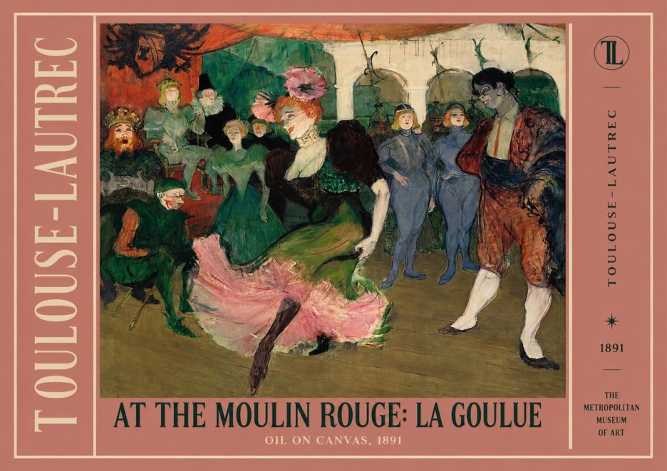 Toulouse-Lautrec At the Moulin Rouge: La Goulue No2 - Poszter