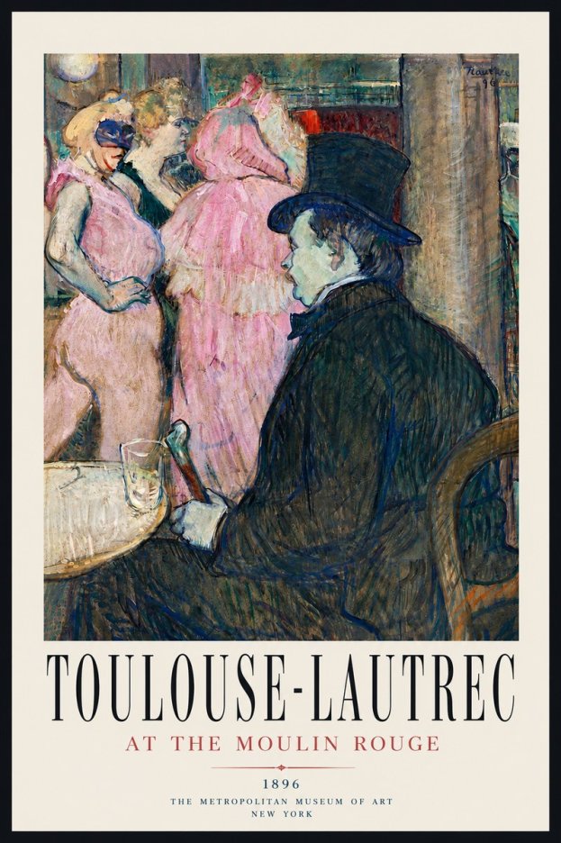 Toulouse-Lautrec At the Moulin Rouge VIII No3 - Poszter