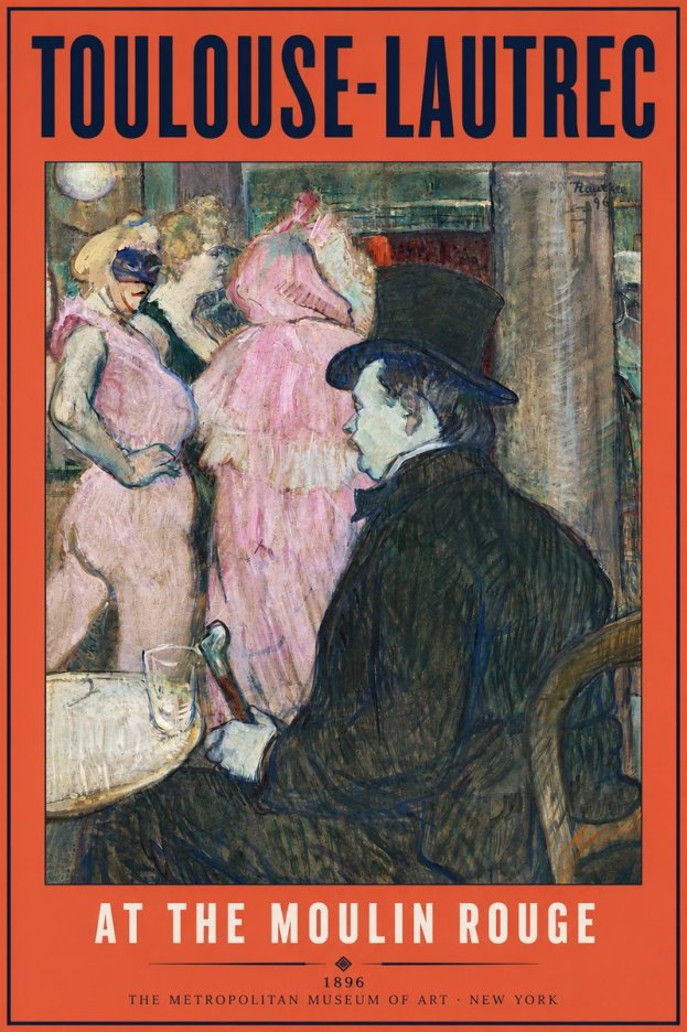 Toulouse-Lautrec At the Moulin Rouge VIII No4 - Poszter