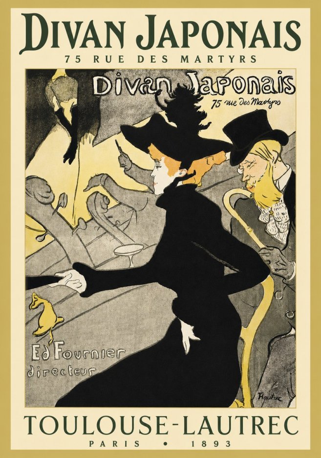 Toulouse-Lautrec Divan Japonais No3 - Poszter