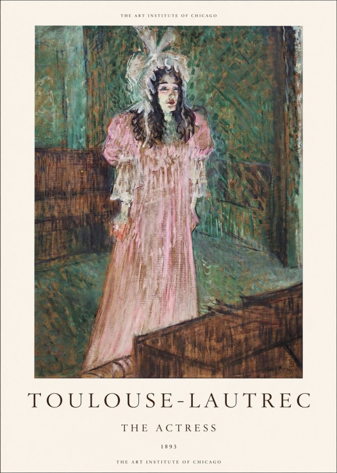 Toulouse-Lautrec The Actress No1 - Poszter