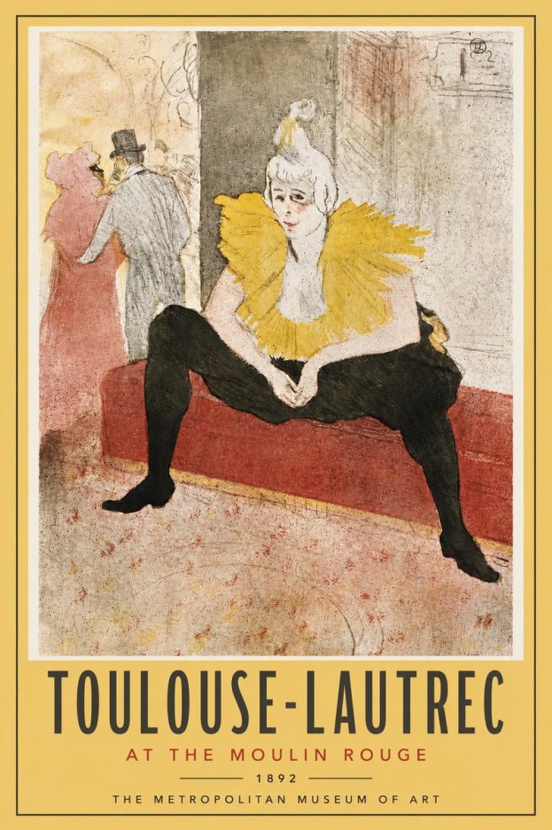 Toulouse-Lautrec At the Moulin Rouge X No4 - Poszter
