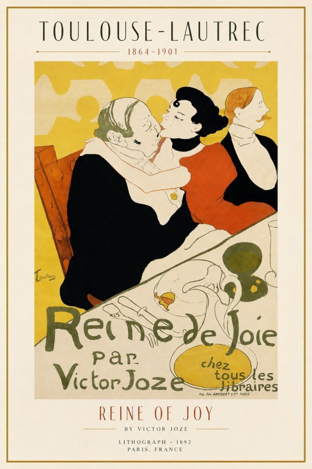 Toulouse-Lautrec Reine De Joie II No3 - Poszter