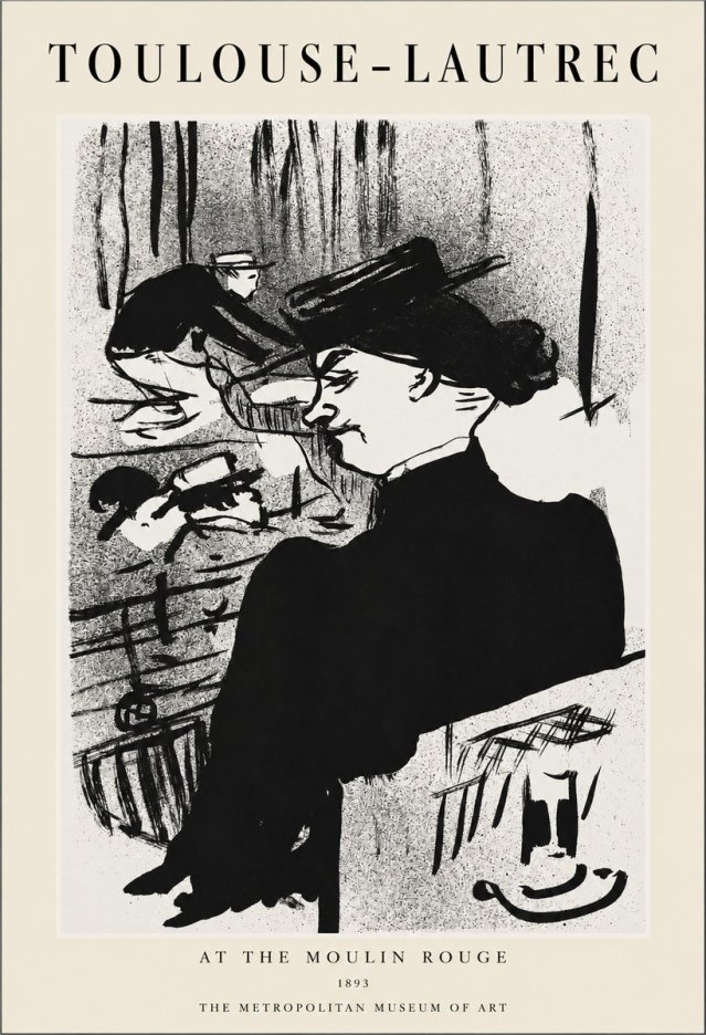 Toulouse-Lautrec At the Moulin Rouge XII No1 - Poszter