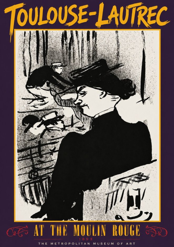 Toulouse-Lautrec At the Moulin Rouge XII No3 - Poszter