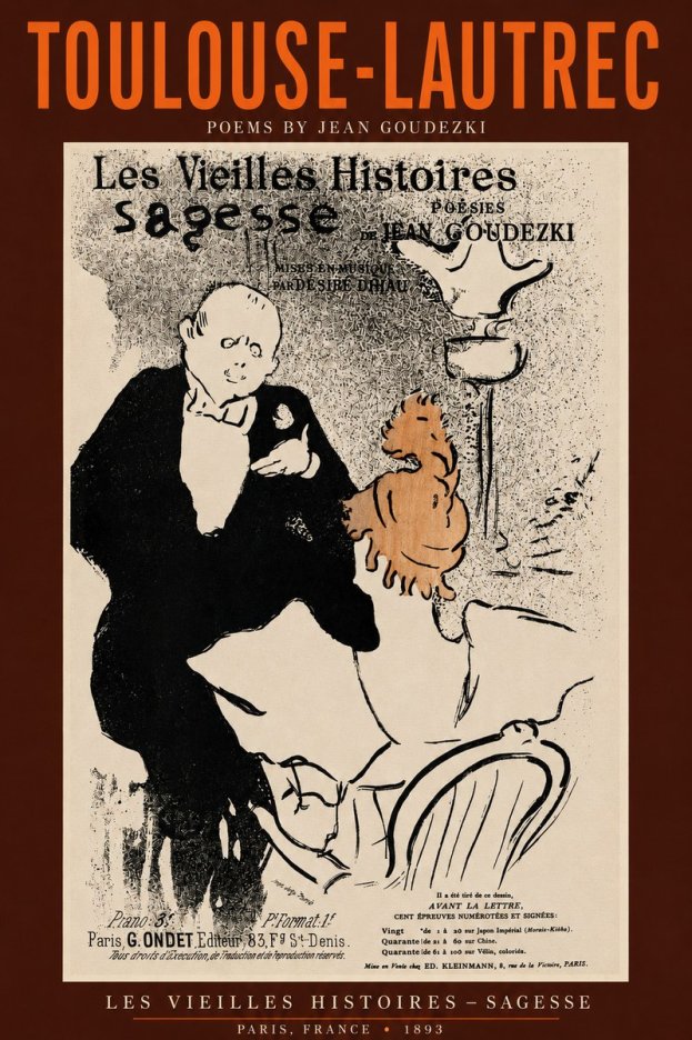 Toulouse-Lautrec Les Vieilles Histoires - Poésies Sagesse Jean Goudezki No2 - Poszter