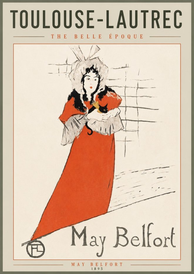 Toulouse-Lautrec May Belfort No4 - Poszter