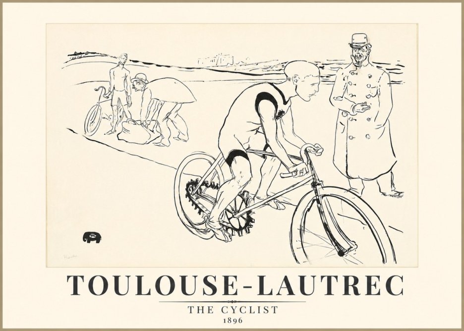 Toulouse-Lautrec The Cyclist No1 - Poszter