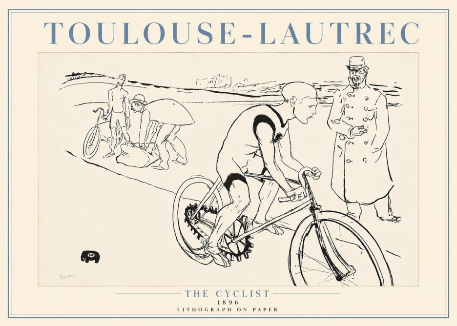 Toulouse-Lautrec The Cyclist No4 - Poszter