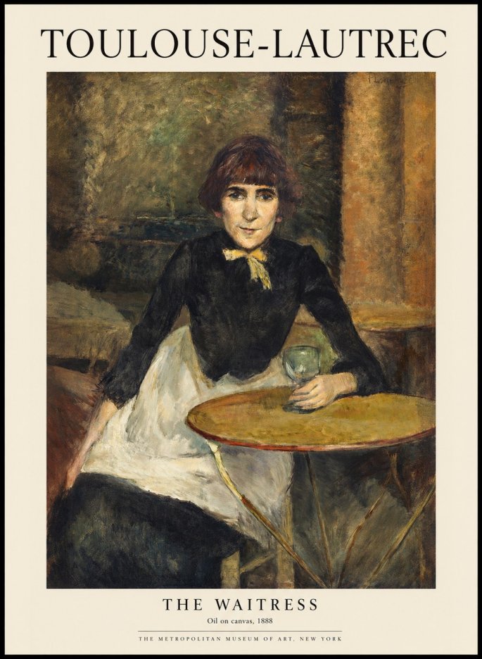 Toulouse-Lautrec The Waitress No1 - Poszter