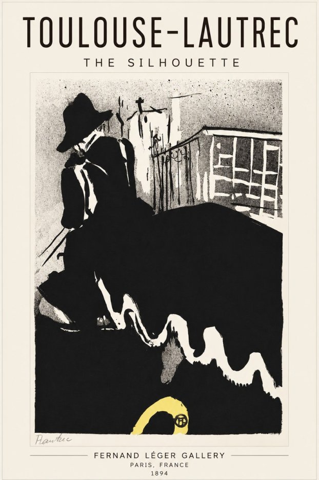 Toulouse-Lautrec The Silhouette No1 - Poszter
