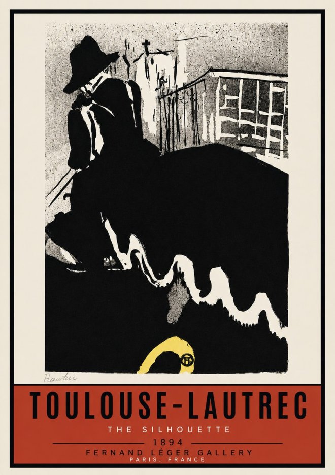 Toulouse-Lautrec The Silhouette No3 - Poszter