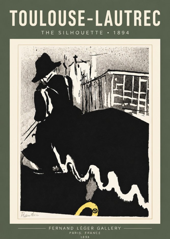 Toulouse-Lautrec The Silhouette No4 - Poszter